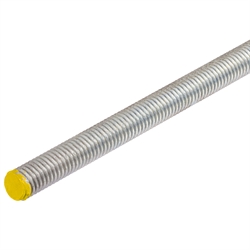Gewindestange DIN 976-1 A (ex DIN 975) Stahl 8.8 verzinkt M10 x 1,5 x 1000mm rechtssteigend Farbmarkierung gelb, Produktphoto