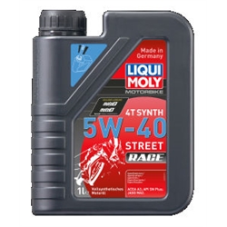 LIQUI MOLY Motorbike 4T Synth 5W-40 Street Race 4l Verpackungseinheit = 4 Stück (Das aktuelle Sicherheitsdatenblatt finden Sie im Internet unter www.maedler.de in der Produktkategorie), Produktphoto