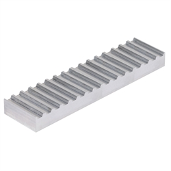 Klemmplattenrohling ungebohrt aus Aluminium für Zahnriemen 5M Plattenmaße: Länge 176,8mm x Breite 45mm, Produktphoto
