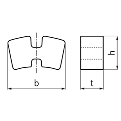 Ersatz-Elastomer-Sätze für MAEPEX-Kupplung, Technische Zeichnung