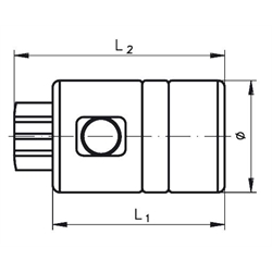 Standard-Schnellkupplungen mit Innengewinde, Technische Zeichnung